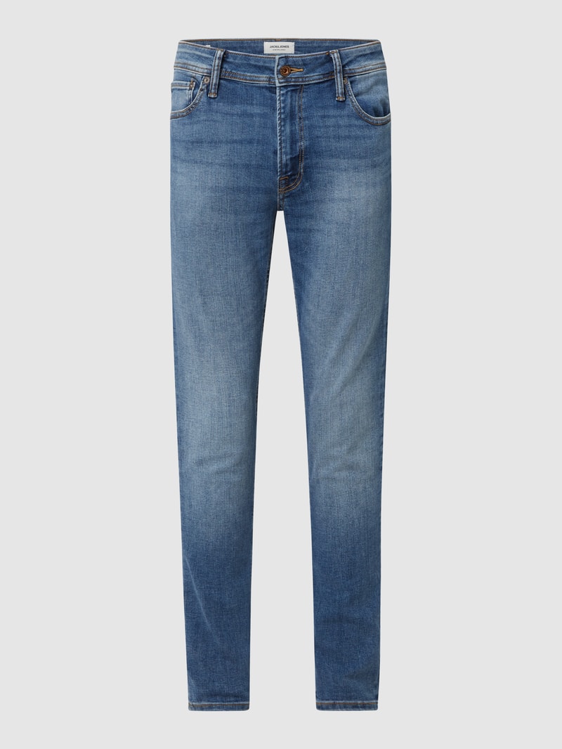 Skinny Fit Jeans mit Stretch-Anteil Modell 'Liam' in jeans