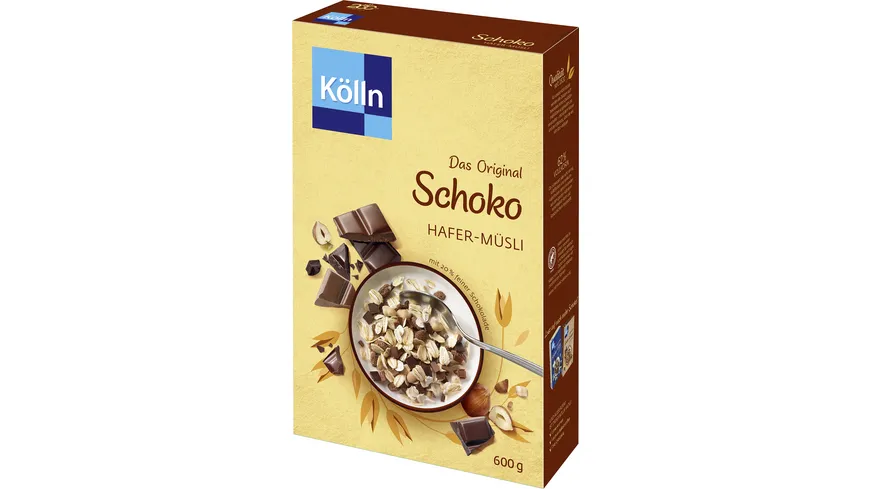 Kölln Das Original Schoko Hafer-Müsli 600g mit 20 % feiner Schokolade 600 g