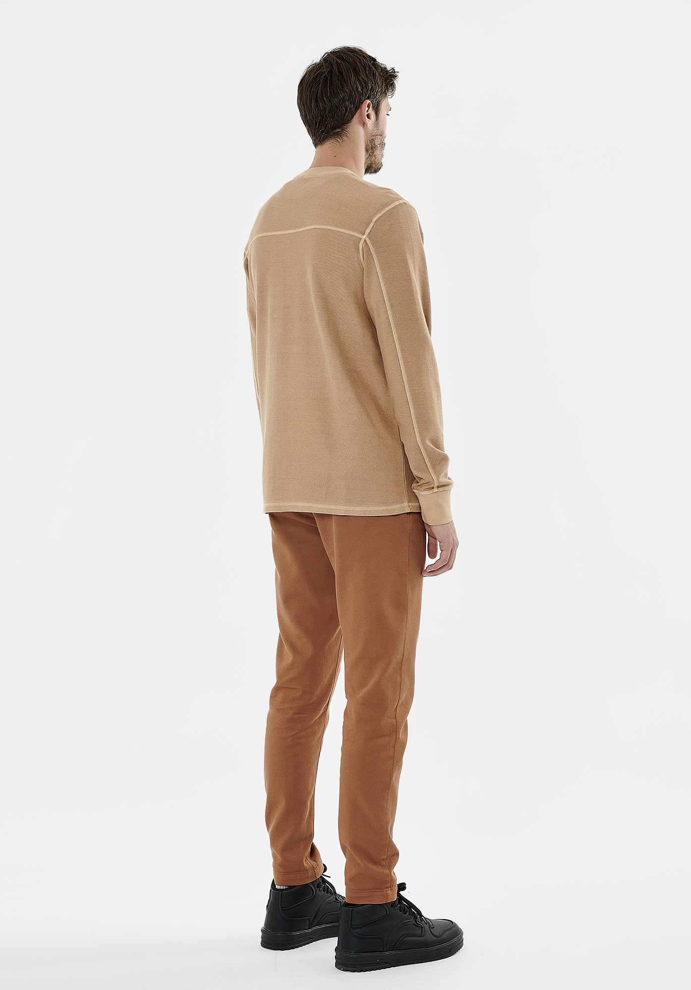 TAPOK  T-shirt beige homme 100% coton