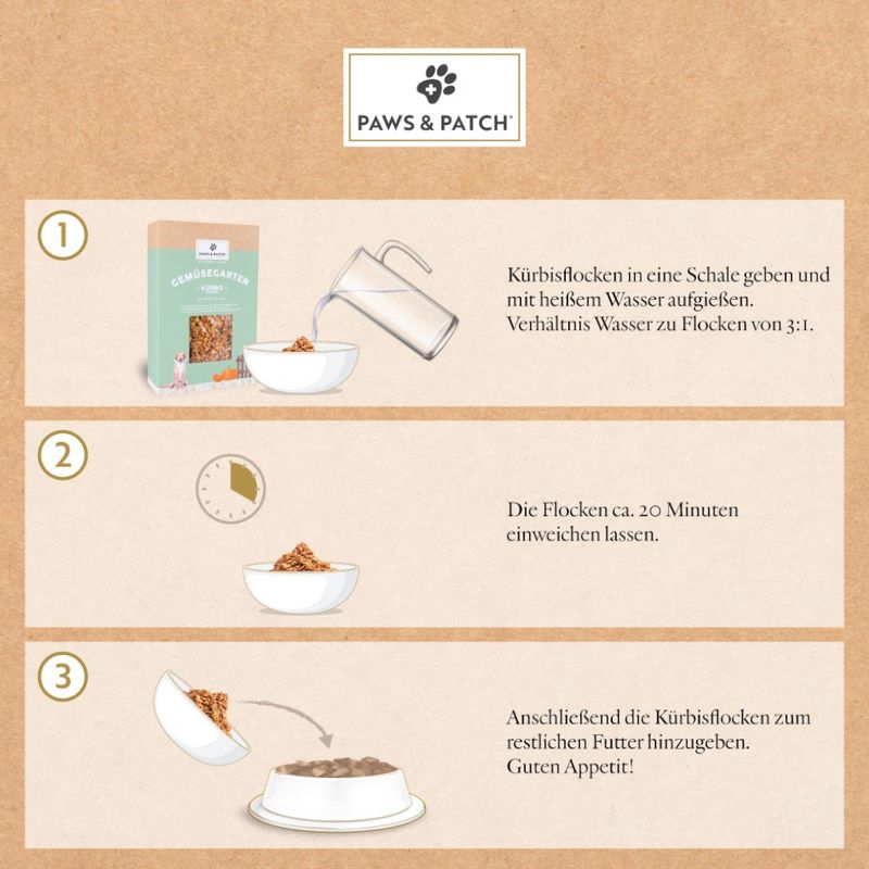 PAWS & PATCH Kürbisflocken zu TOP-Preisen
