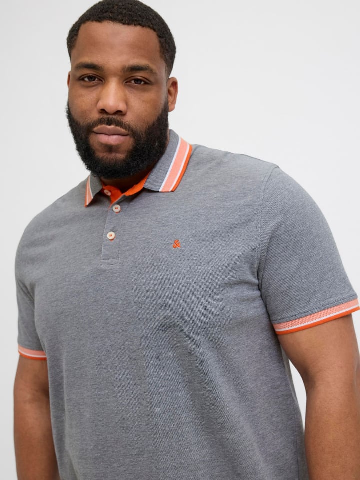 JACK & JONES PLUS Poloshirt in Navy Blazer günstig kaufen
