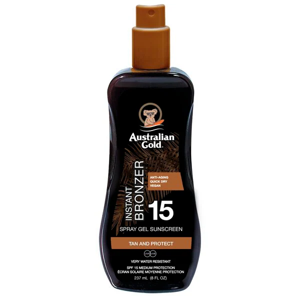 Australian Gold Instant Bronzer SPF15 Zonnebrand Spray Gel 237ml