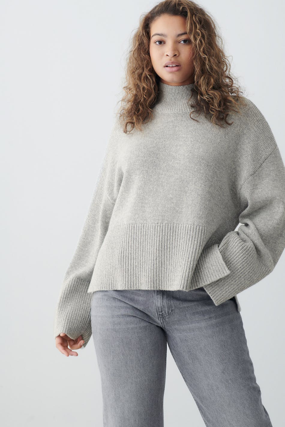 Turtleneck knitted sweater