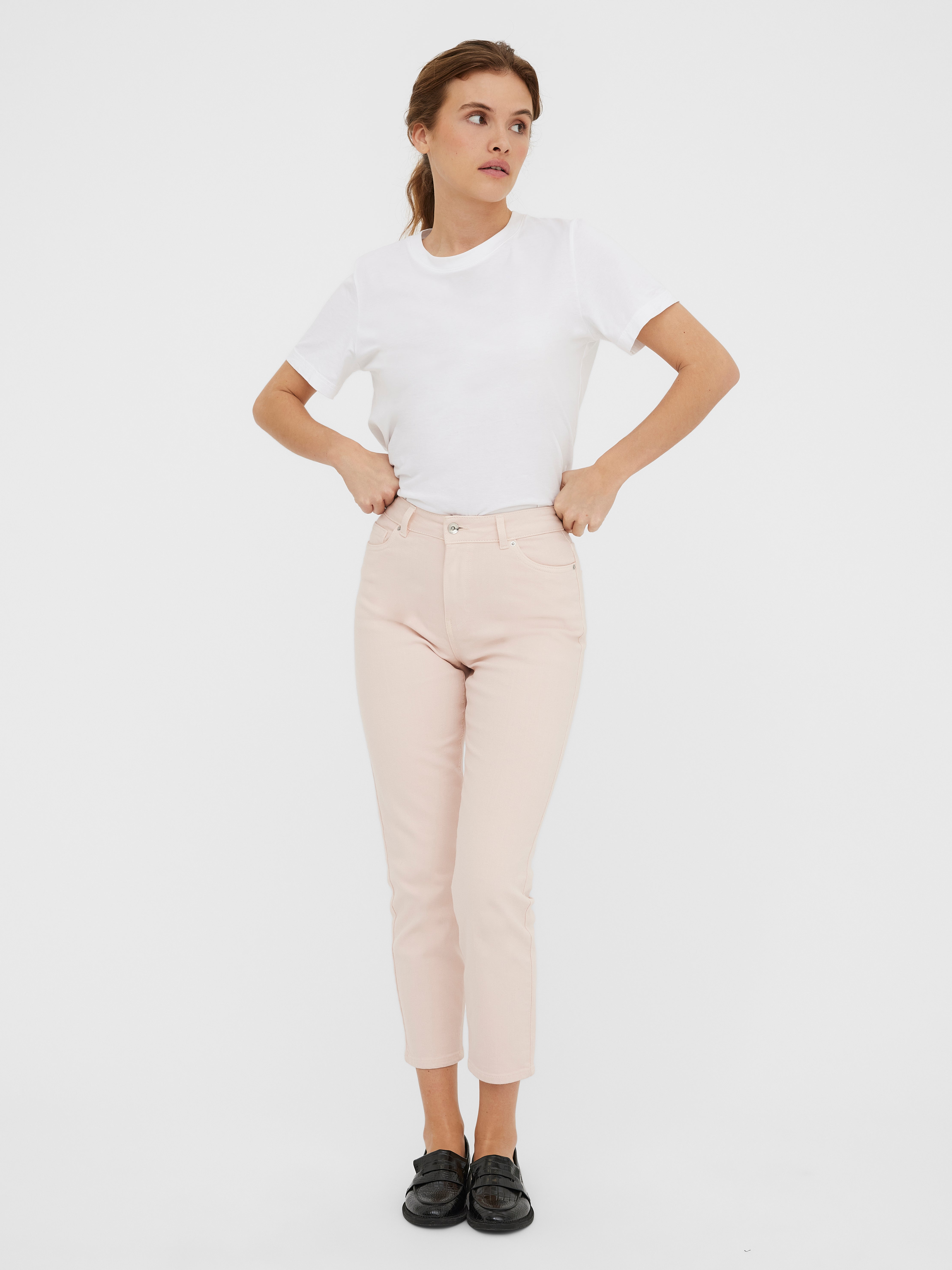 VMBRENDA Hohe Taille Gerade geschnitten Jeans