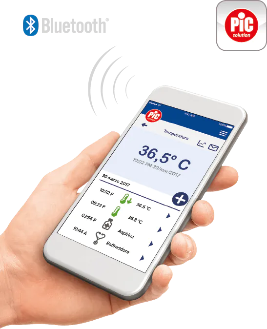 PiC ThermoDiary Ear, infracrveni termometar za uho s Bluetooth funkcijom