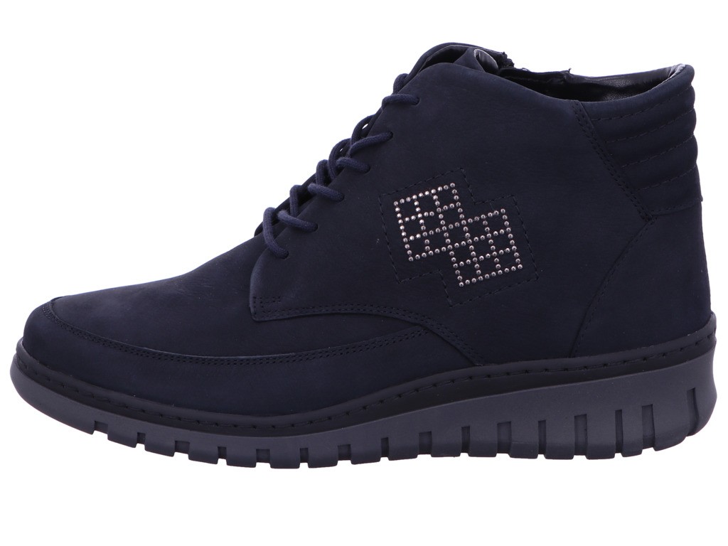 WALDLÄUFER Schnür-Stiefeletten blau ELEFANT