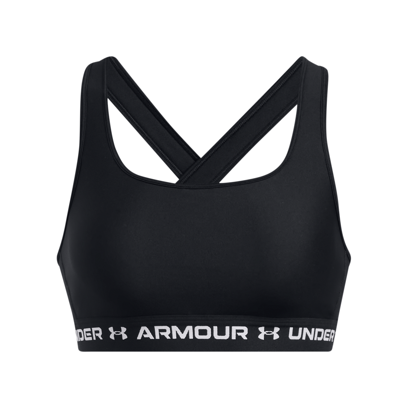Under Armour Crossback Mid Sport-BH Damen Schwarz F006