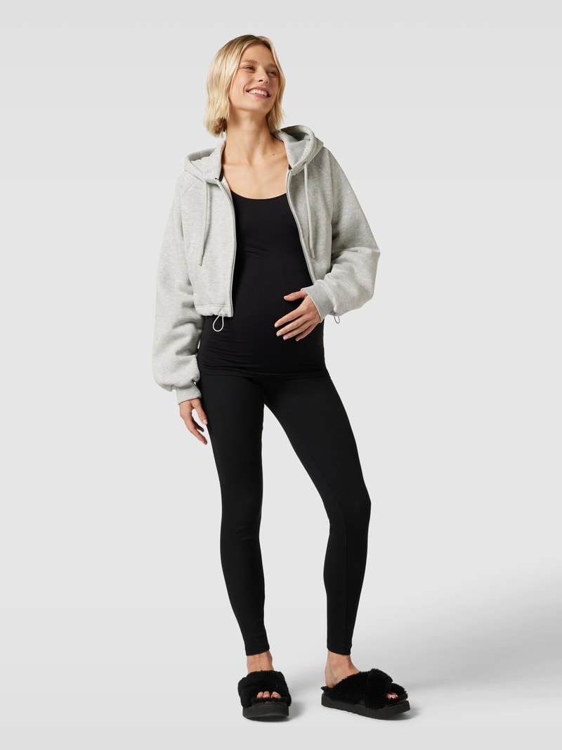 Umstands-T-Shirt in unifarbenem Design Modell 'HEAL' in schwarz