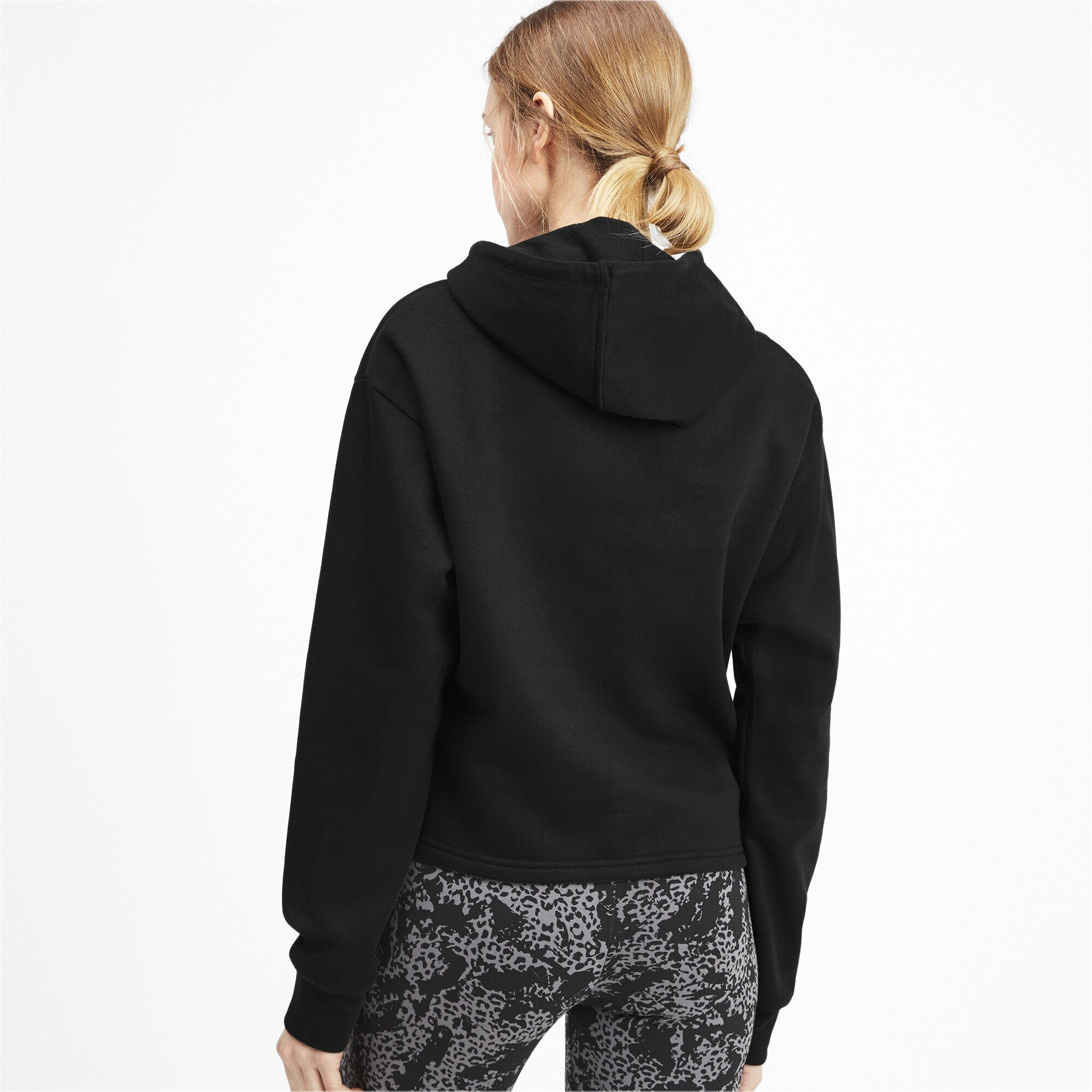 PUMA Sweatshirt Essentials Logo Cropped Hoodie Damen