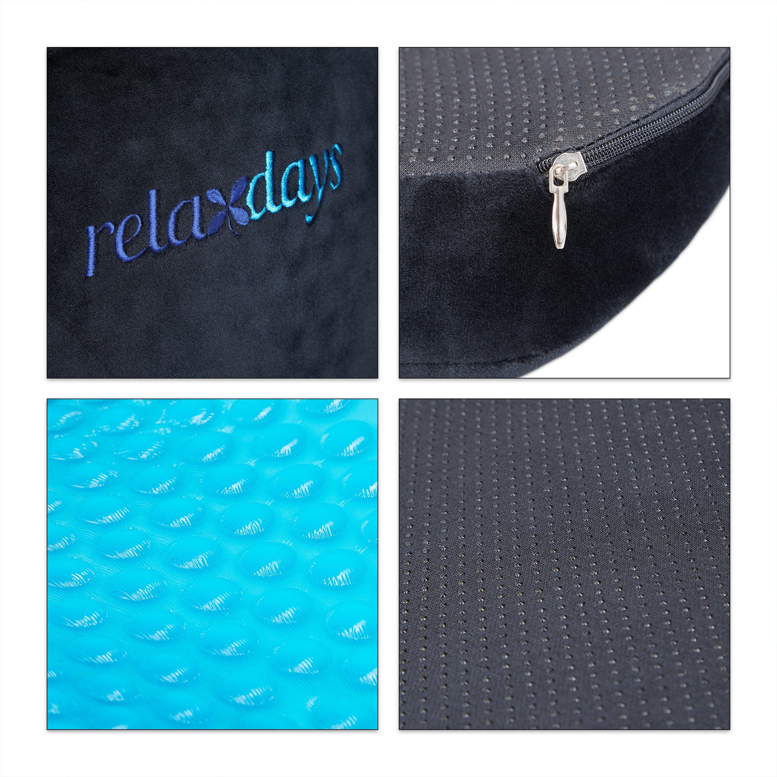 relaxdays Stuhlkissen Orthopädisches Sitzkissen