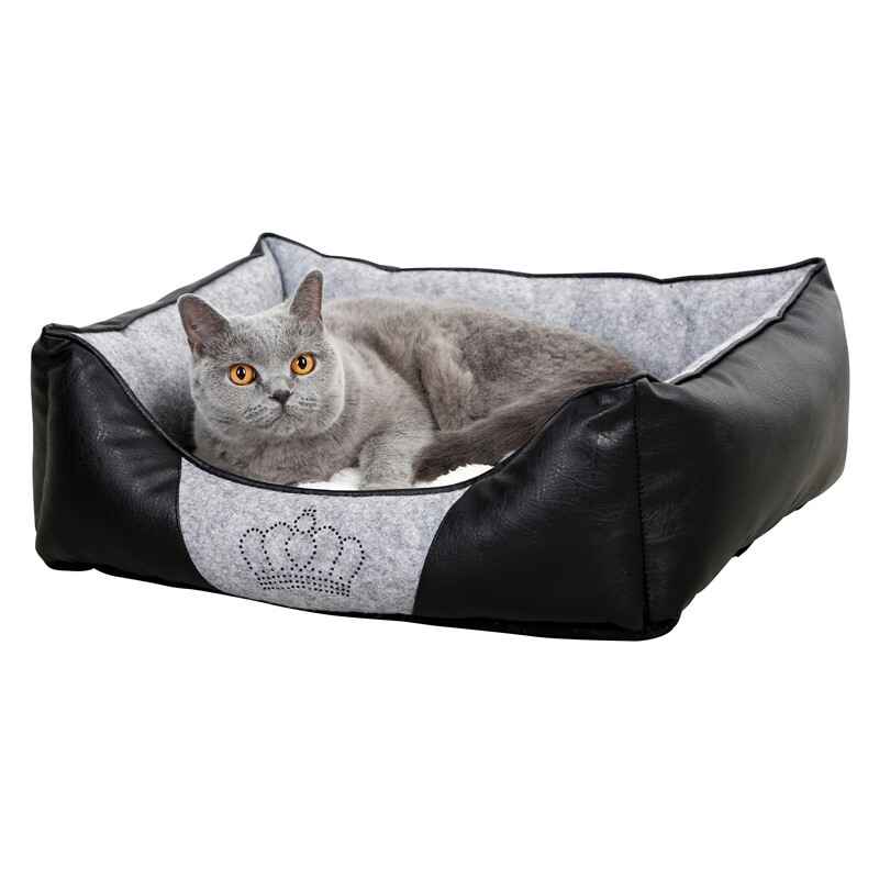Kerbl Hundebetten Kerbl Kuschelbett Chiara mit Strasskrone 55 cm, 45 cm, 18 cm
