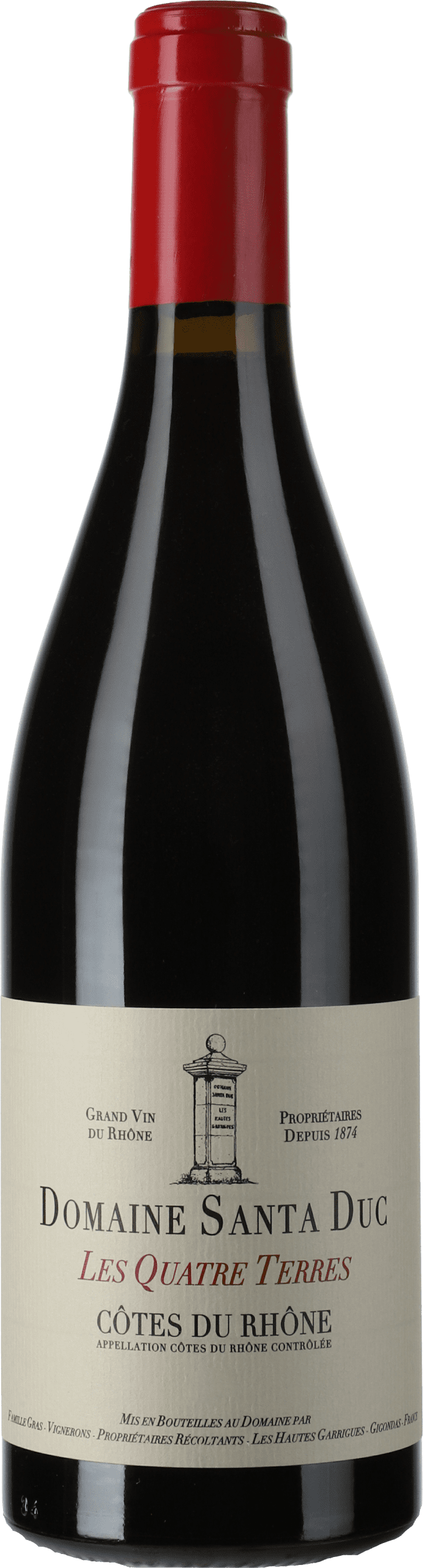 Domaine Santa Duc: Cotes du Rhone Les Quatre Terres 2021