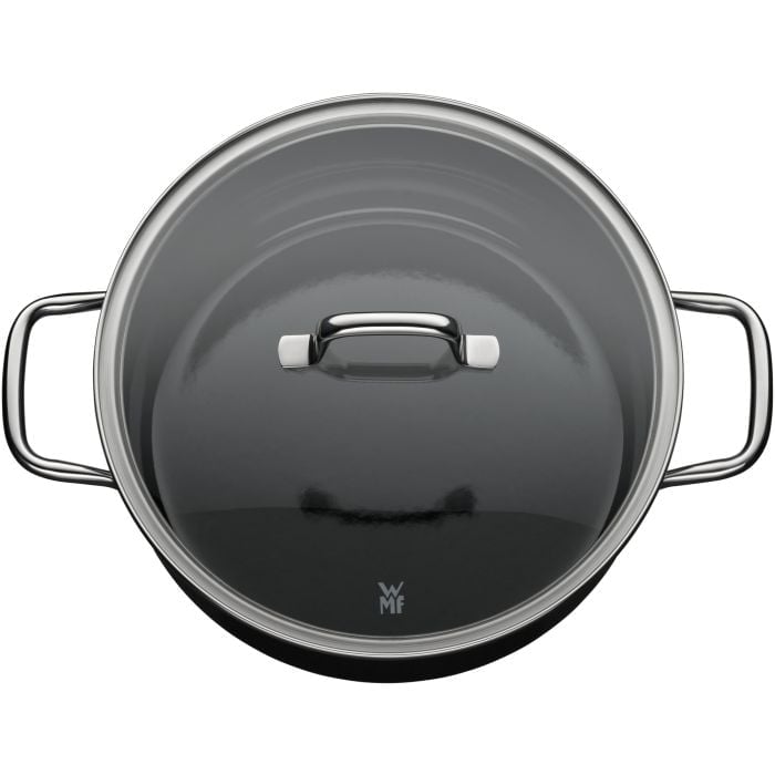 Fusiontec Essential Bratentopf mit Deckel, 24 cm, Black
