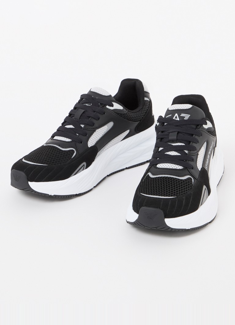 Αθλητικά παπούτσια Emporio Armani Cusher Sonic Mix από σουέτ με λεπτομέρειες από πλέγμα