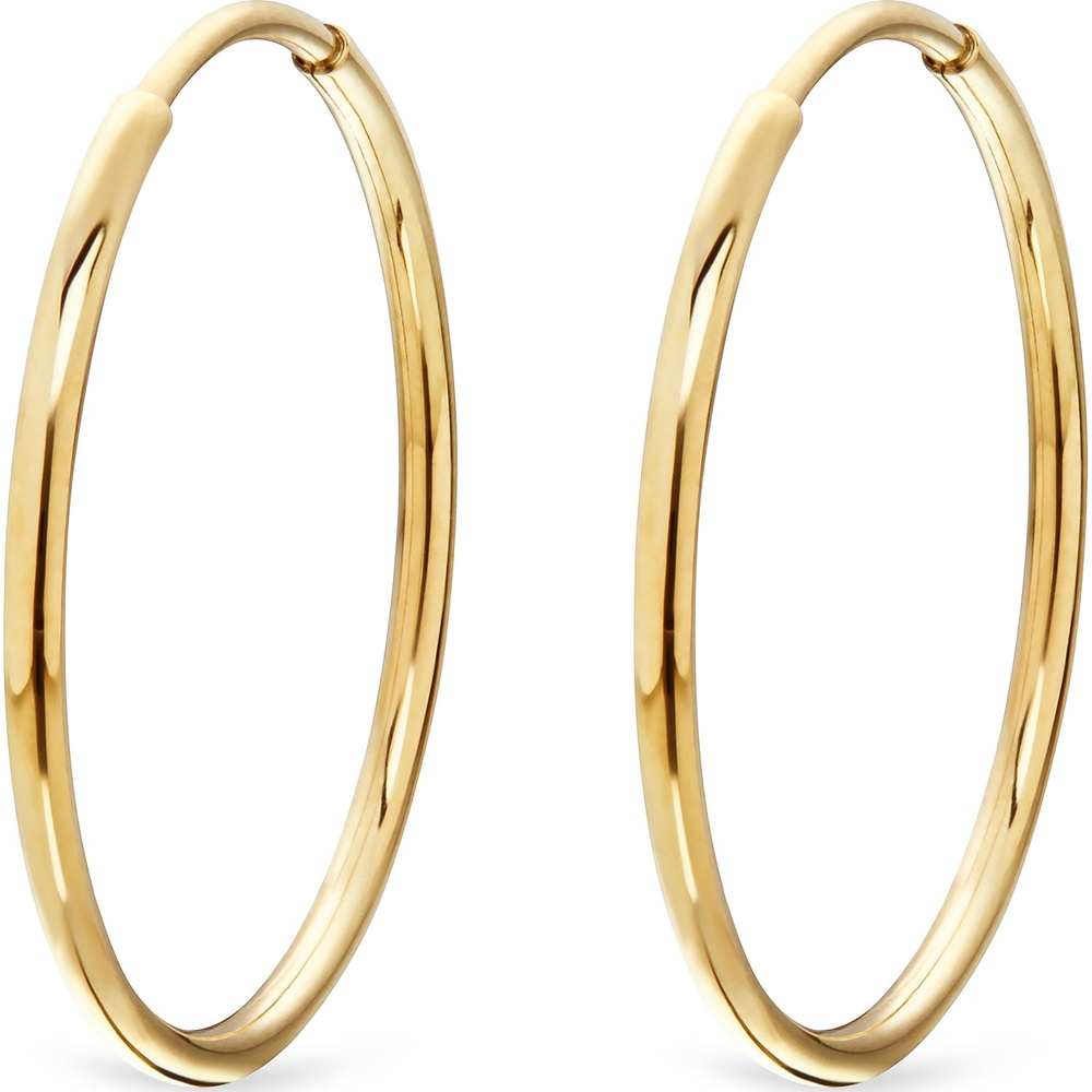FAVS Créoles 375 Or jaune Boucles d'oreilles
