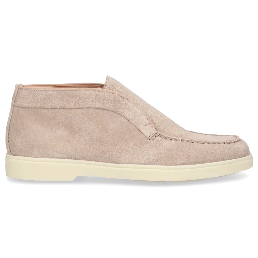 Santoni - Stiefeletten DESERT BOOT Veloursleder - beige