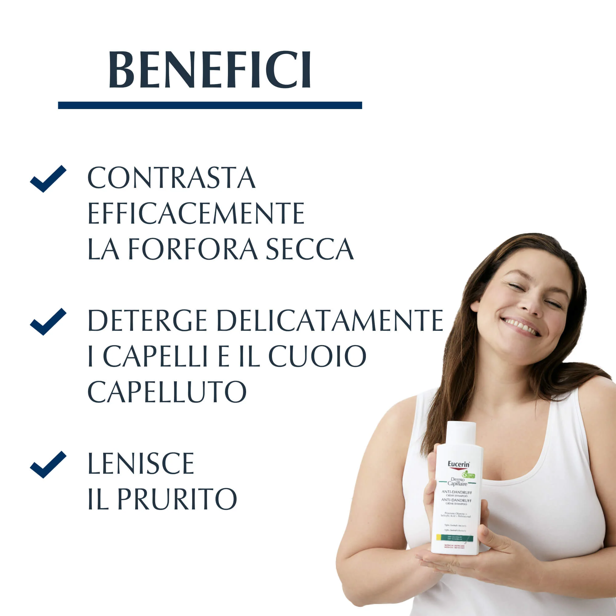 DermoCapillaire Shampoo-Creme Anticaspa para Cabelos Secos - Shampoo Anticaspa