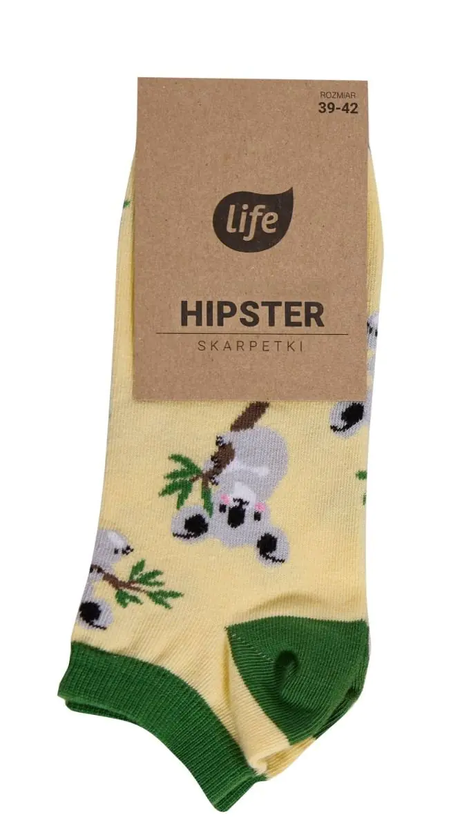 „Life Hipster Coala“ – medvilninės kojinės, 43–46 dydis