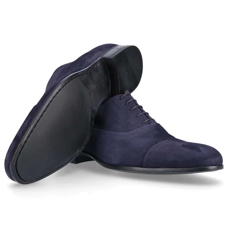 Moreschi - Businessschuhe Oxford 1220 Veloursleder - blau