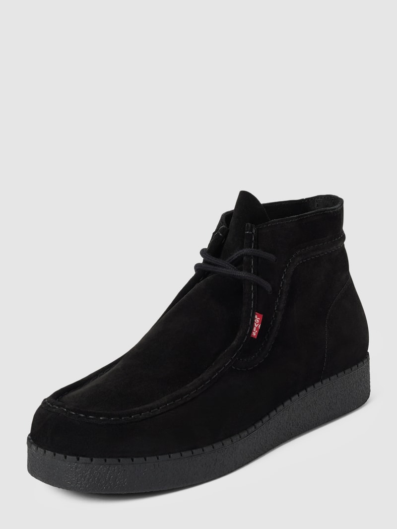 Boots aus Leder Modell 'RED TAB' in schwarz