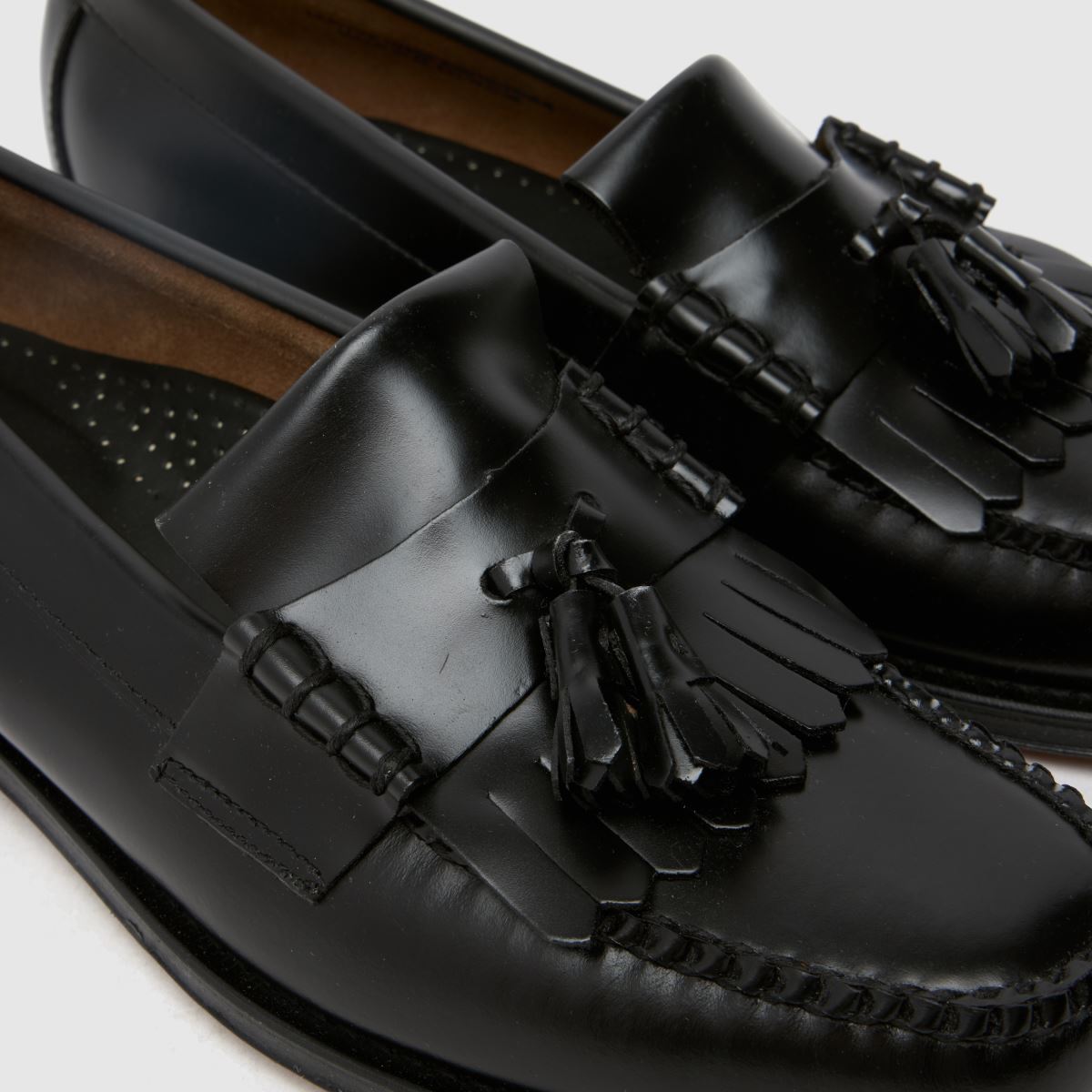 GH BASS – Weejuns – Svarta, klassiska Layton-loafers