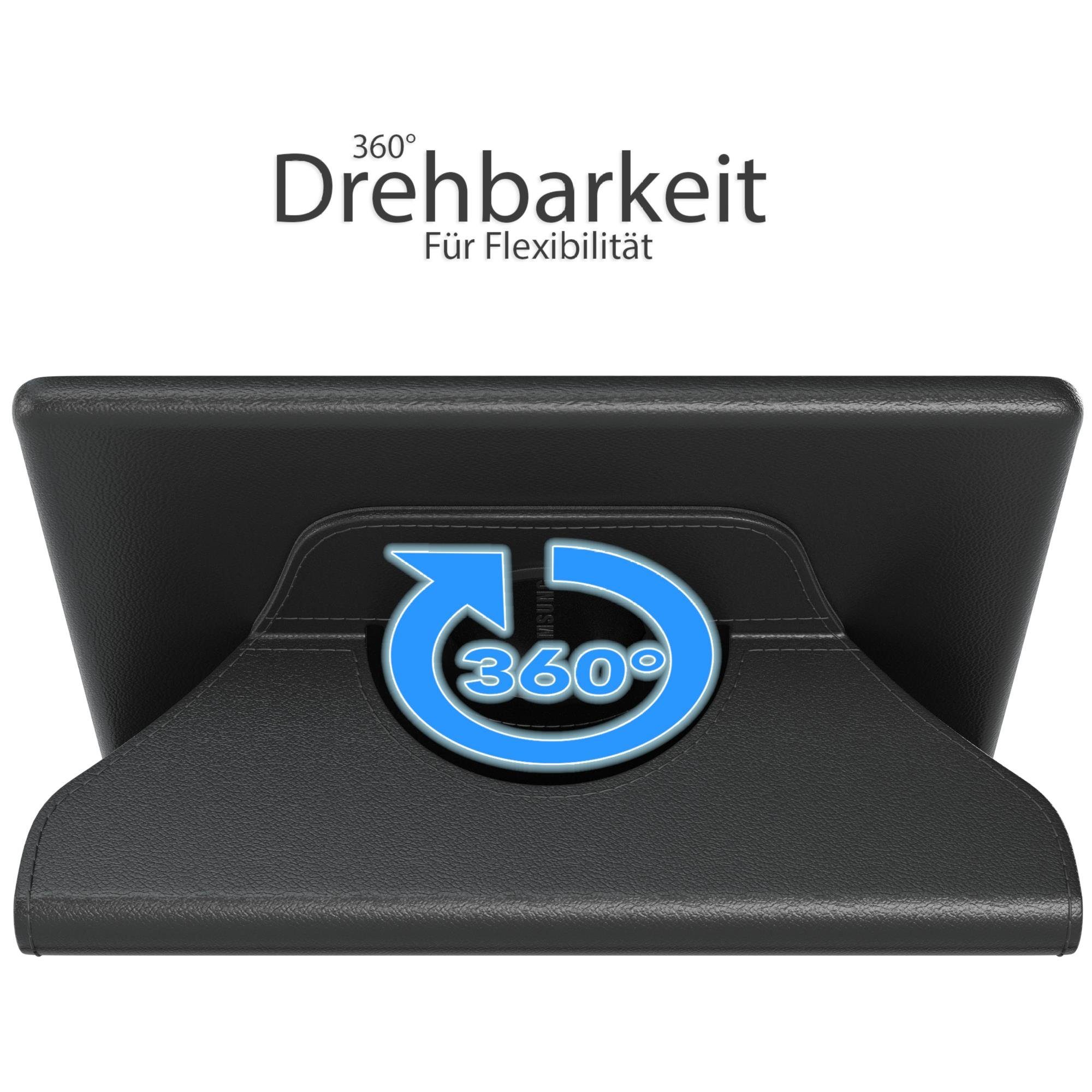 EAZY CASE Tablet-Hülle Rotation Case Samsung Galaxy Tab A 10.1 10,1 Zoll, Hülle 360° drehbar mit Standfunktion Etui Anti-Kratz Tasche Schwarz