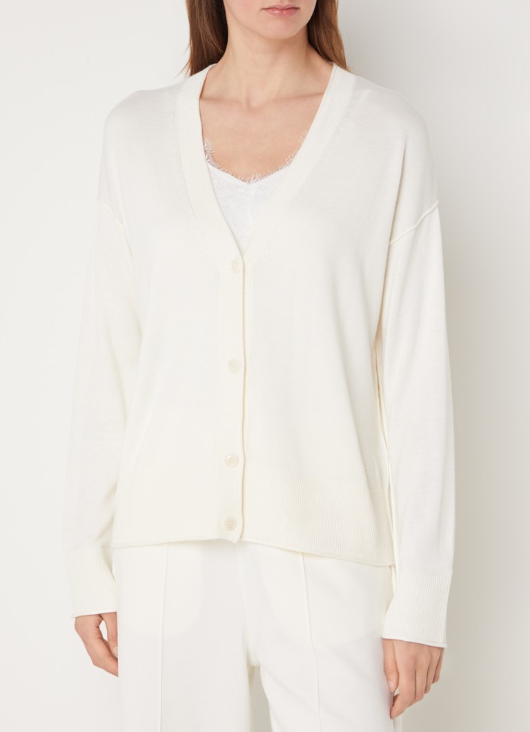 Cardigan Feda a maglia fine elasticizzato di HUGO BOSS
