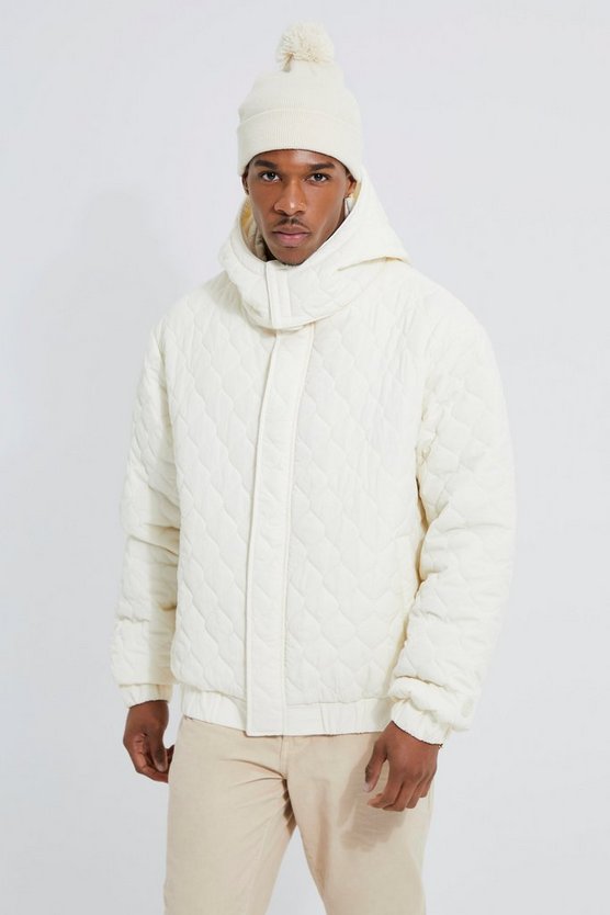 Steppjacke mit Kapuze