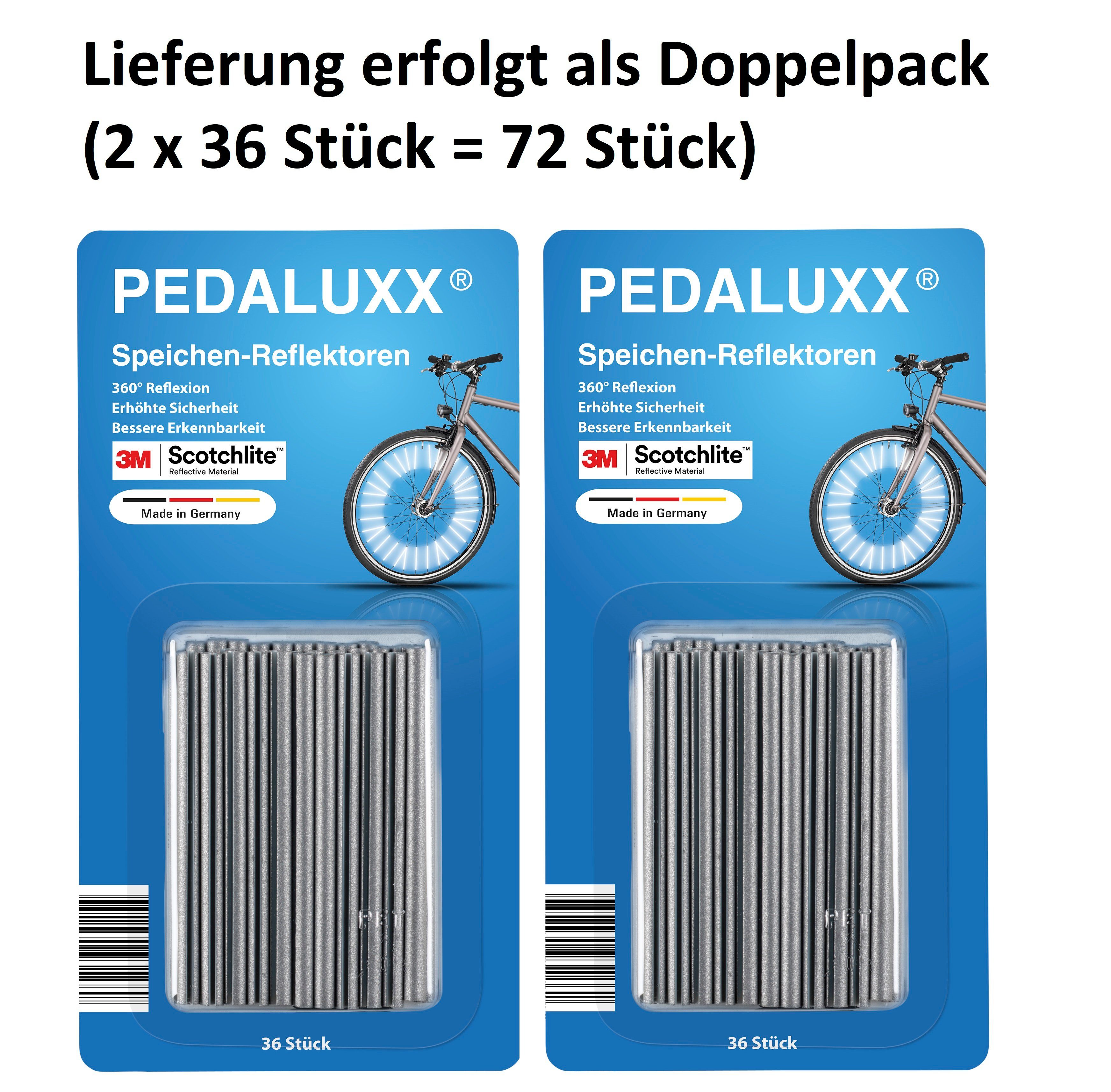 Fahrradreflektor Speichenreflektoren, (Set, 72 St., Set mit 72 Stück)