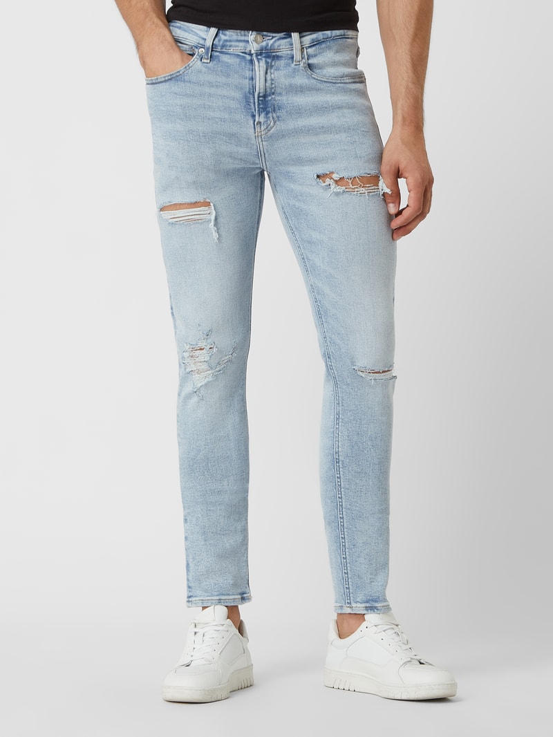 Skinny Fit Jeans mit Stretch-Anteil  in hellblau