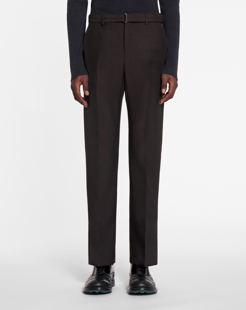 PANTALON DROIT FENDU