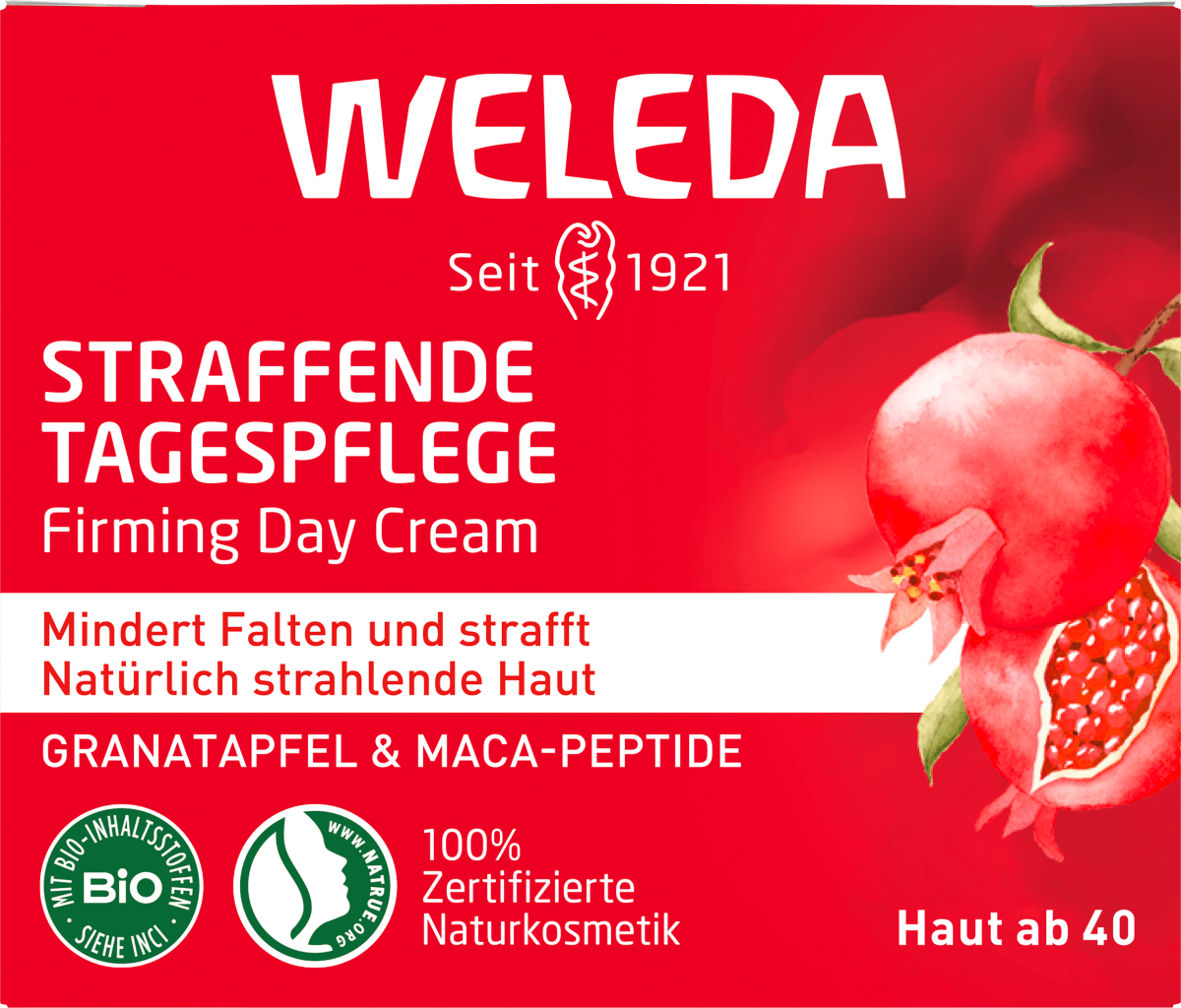 Gesichtscreme straffend Granatapfel & Maca-Peptide, 40 ml