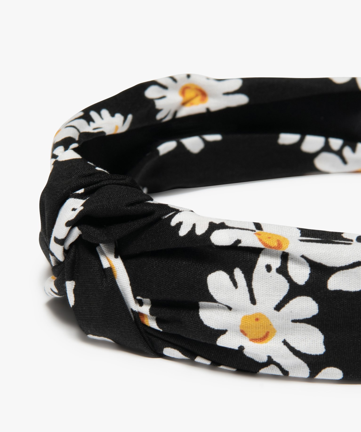 Serre-tête femme à motifs fleuris noir | GEMO