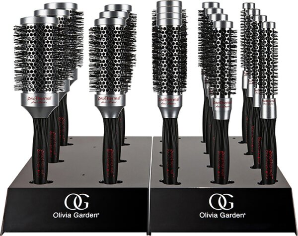 Olivia Garden Bürsten-Display Pro Thermal 18 Stück Bürstenset