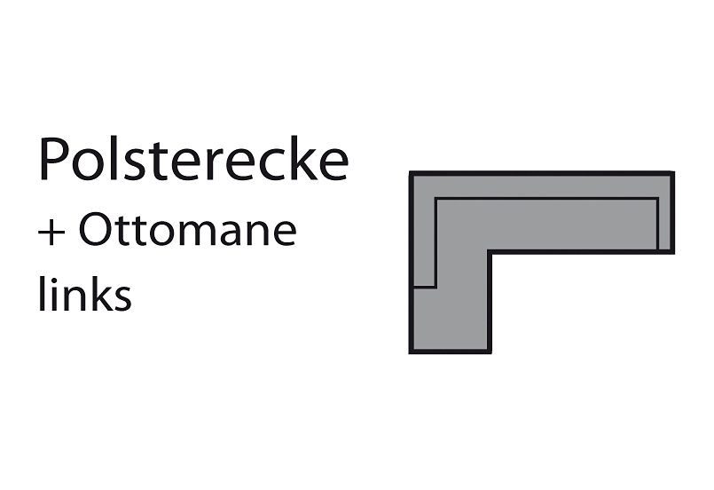 COTTA Ecksofa Sammy, inklusive Kopfstützen-Höhenverstellung, wahlweise mit Bettfunktion