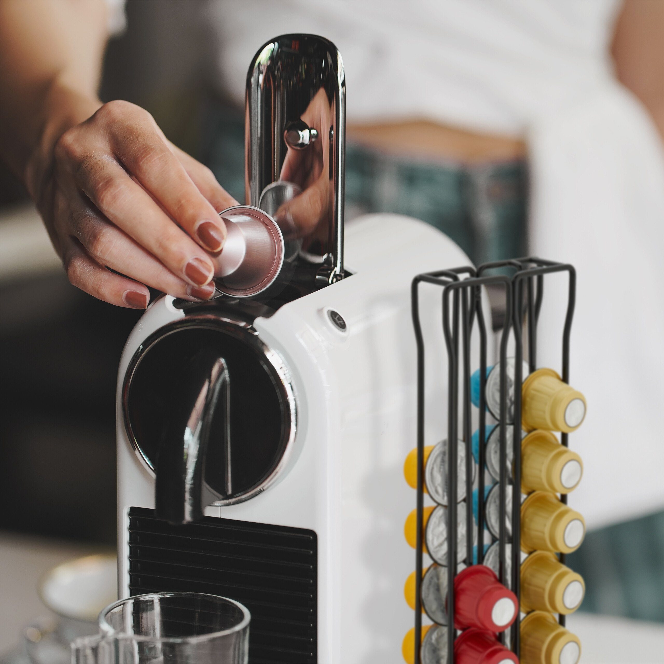 relaxdays Kapselhalter Nespresso Kapselhalter für 40 Kapseln