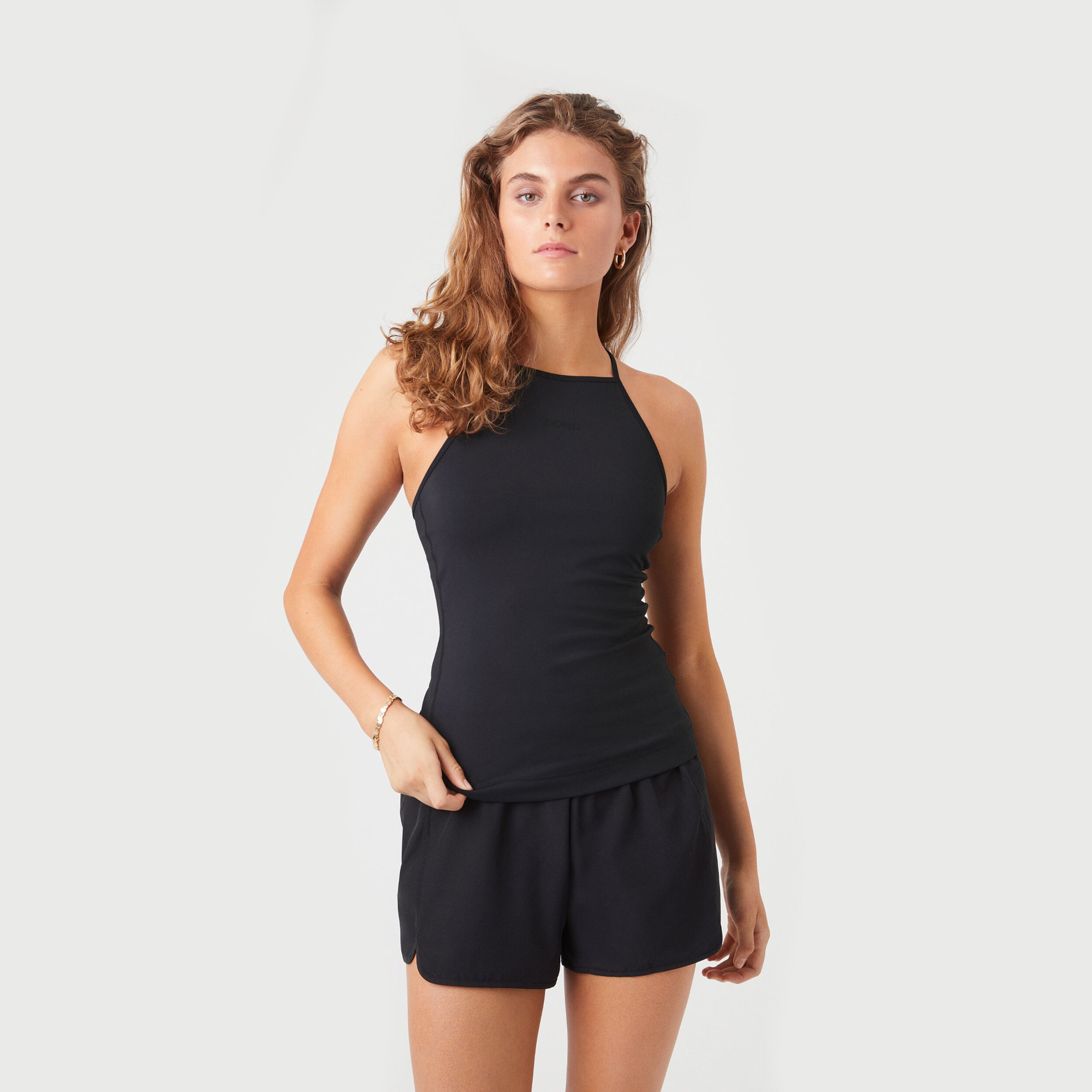 Borg Strap Tank-Top Damen - Schwarz