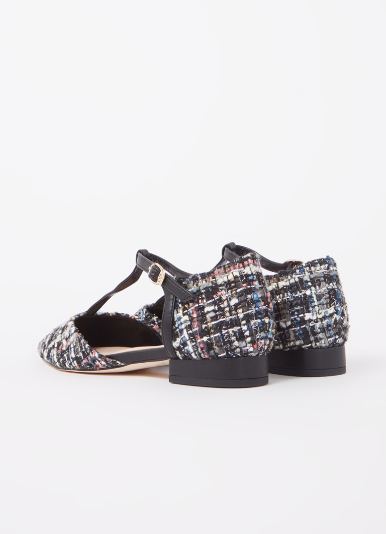 Dune London Connections sandal with a tweed look