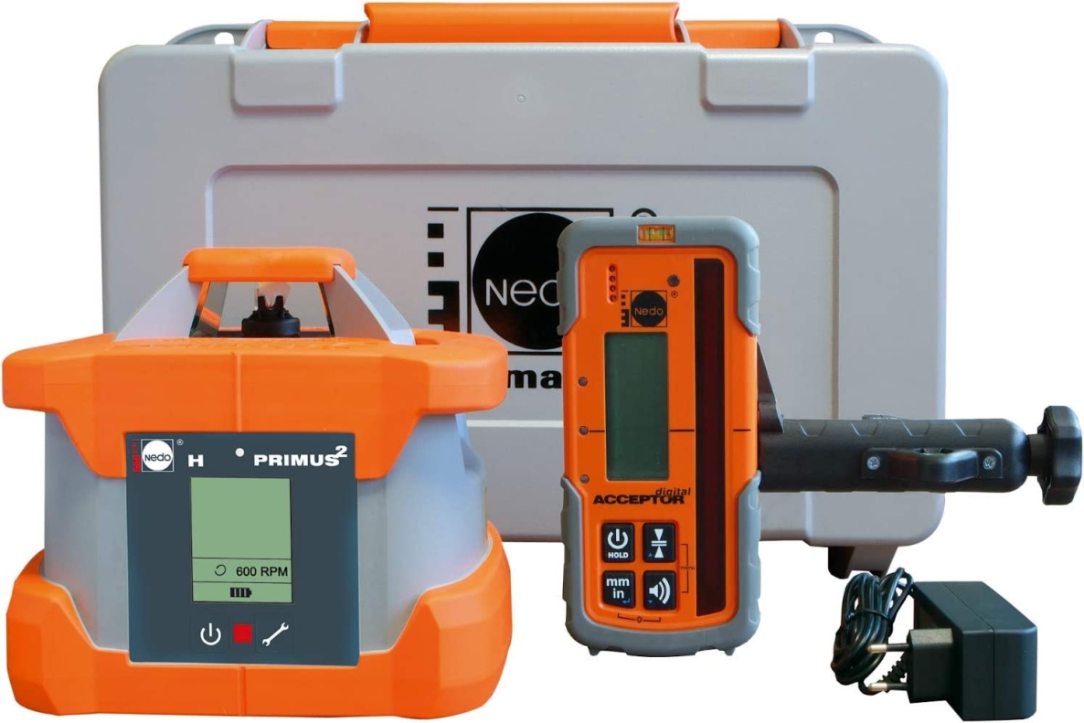 Nedo 472022 Primus2 H Laser budowlany + odbiornik cyfrowy akceptorowy!