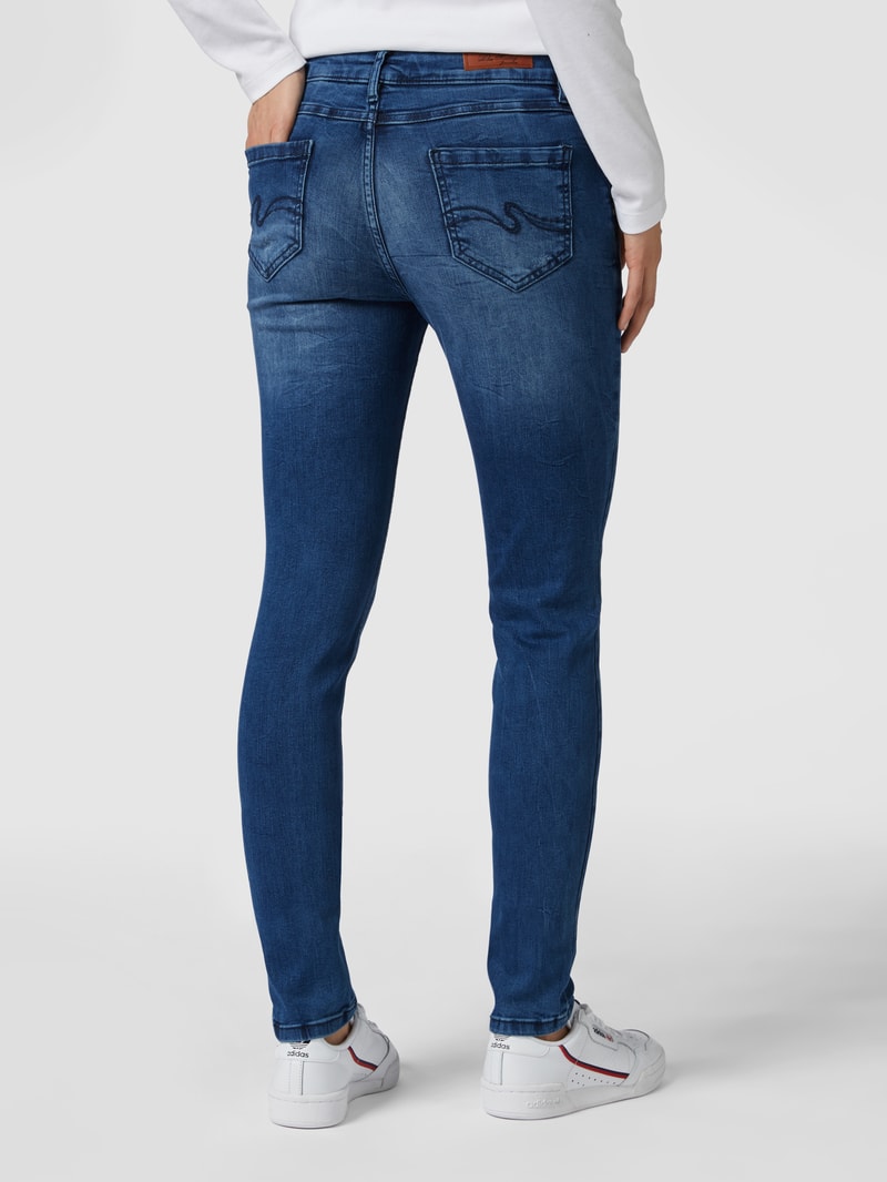 Skinny Fit Jeans mit Stretch-Anteil Modell 'Manie' in blau