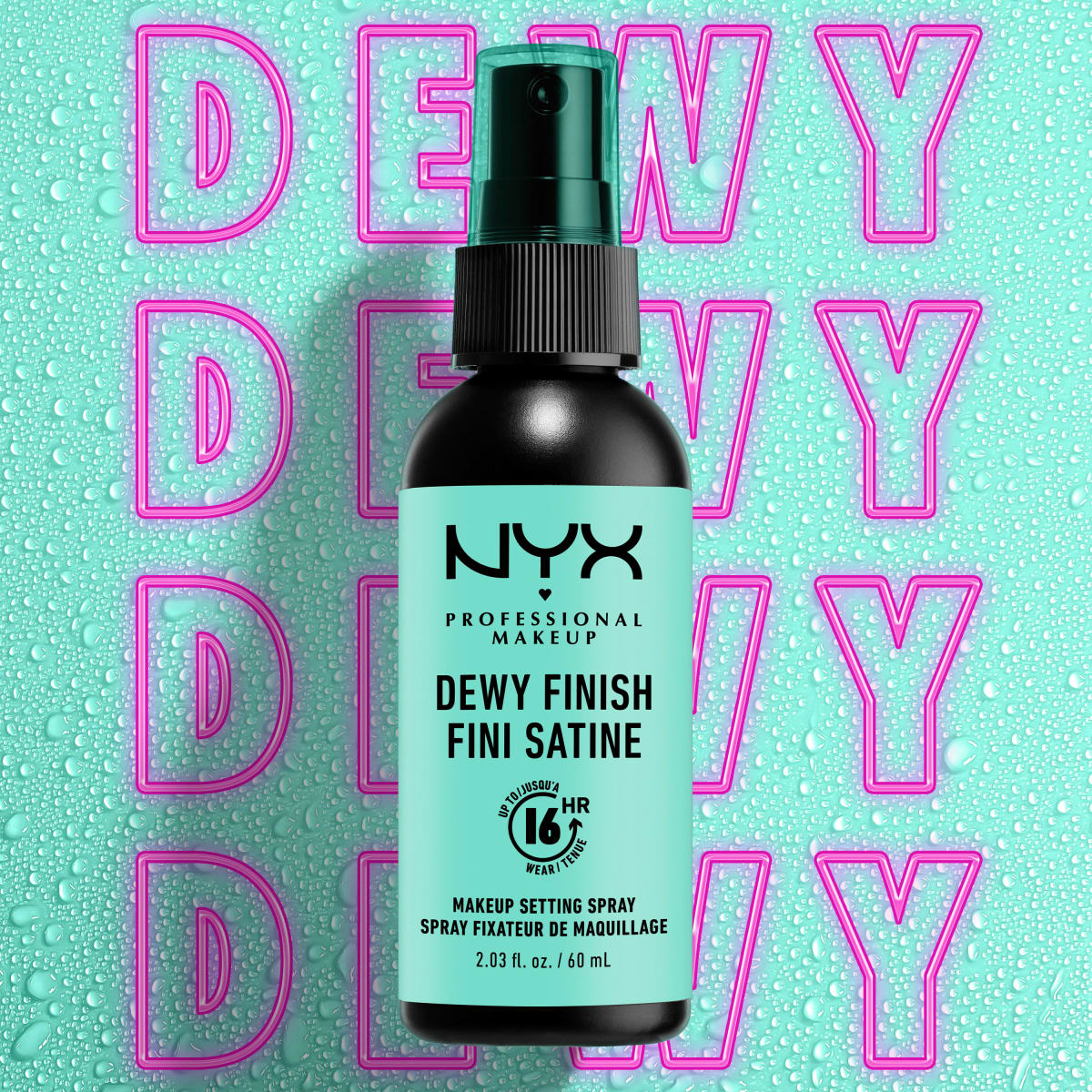 Fixierspray Make Up Dewy Finish/Long Lasting  02, 60 ml