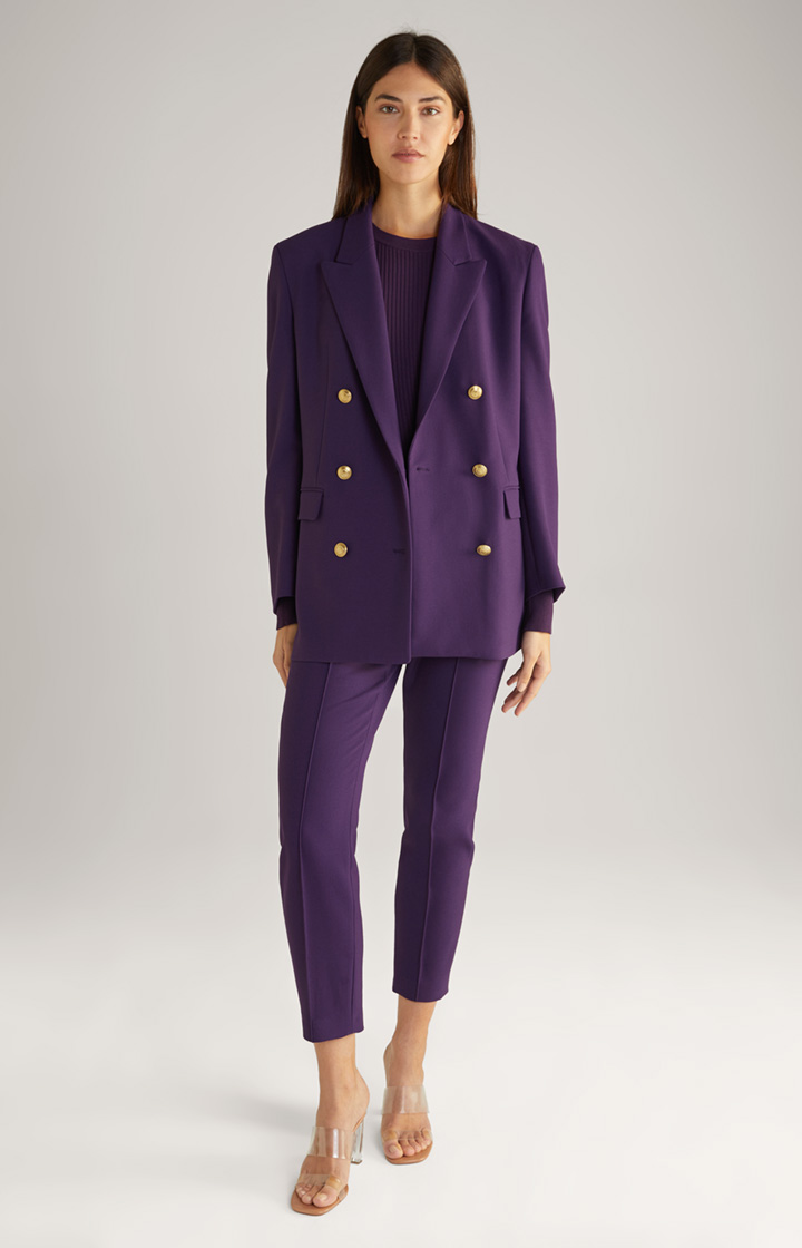 Boxy-Doppelreiher-Blazer in Lila
