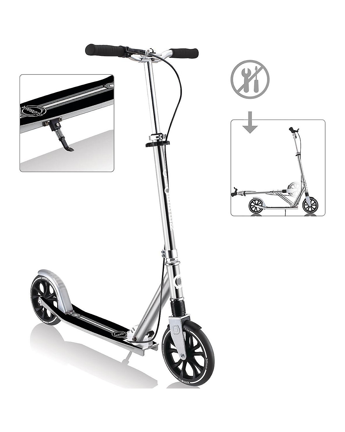 Globber Nl 205 Deluxe, Silber