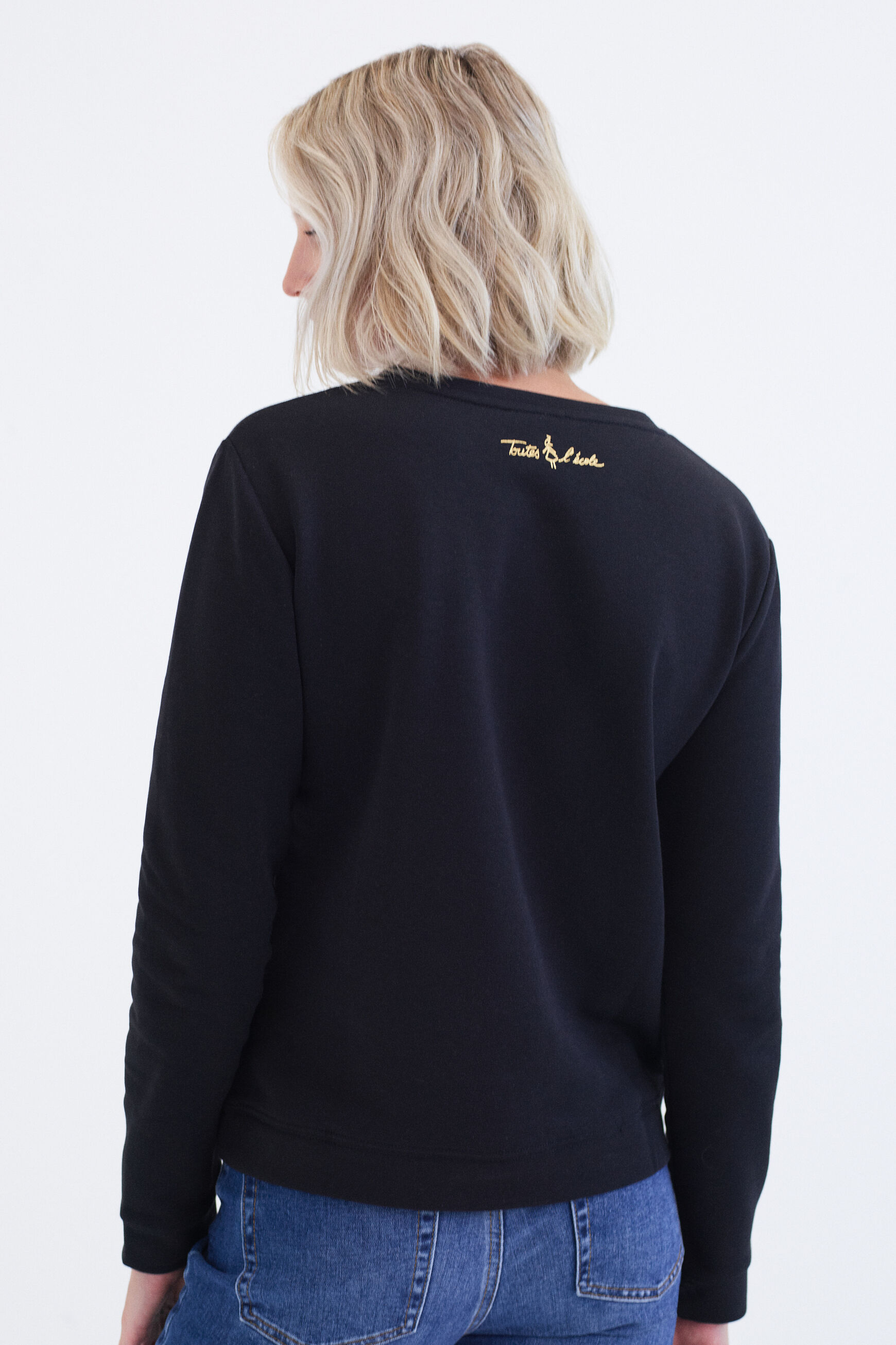 Sweat Jasmin noir femme