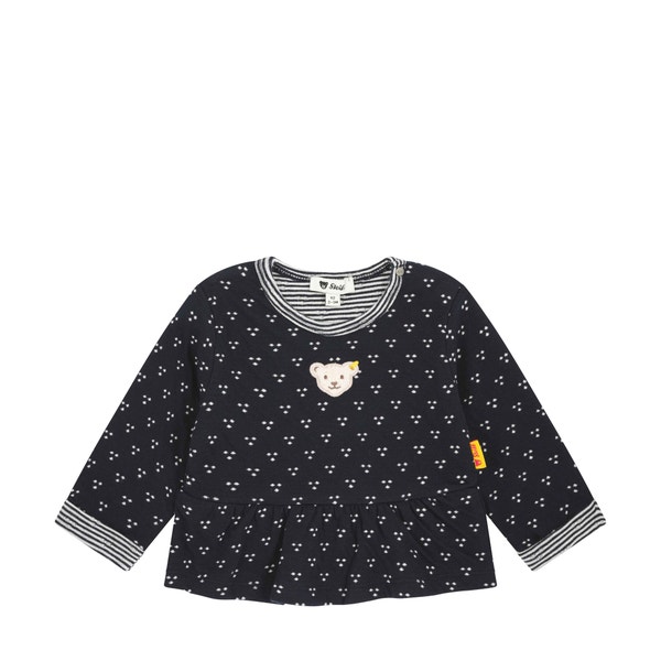 T-Shirt langarm, dunkelblau für Mädchen