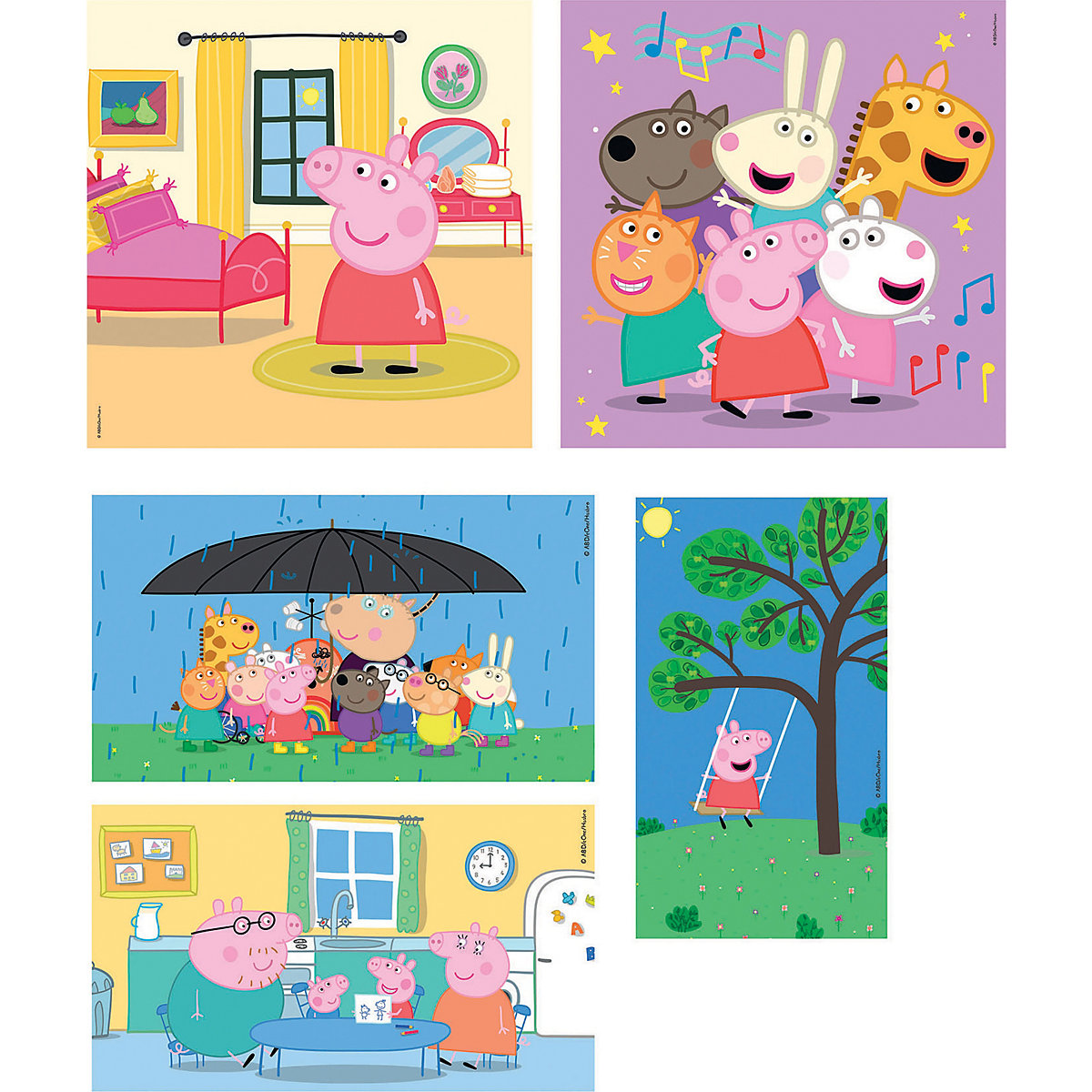 Puzzle 10 in 1 Supercolor - Peppa Pig
