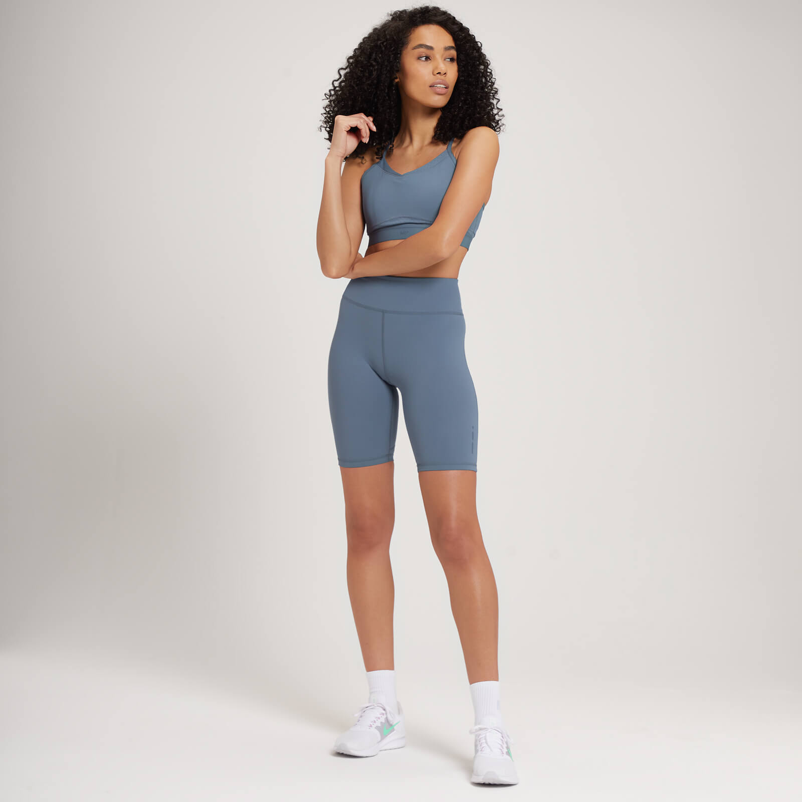 Brassière de sport à bretelles MP Power Ultra pour femmes – Bleu acier