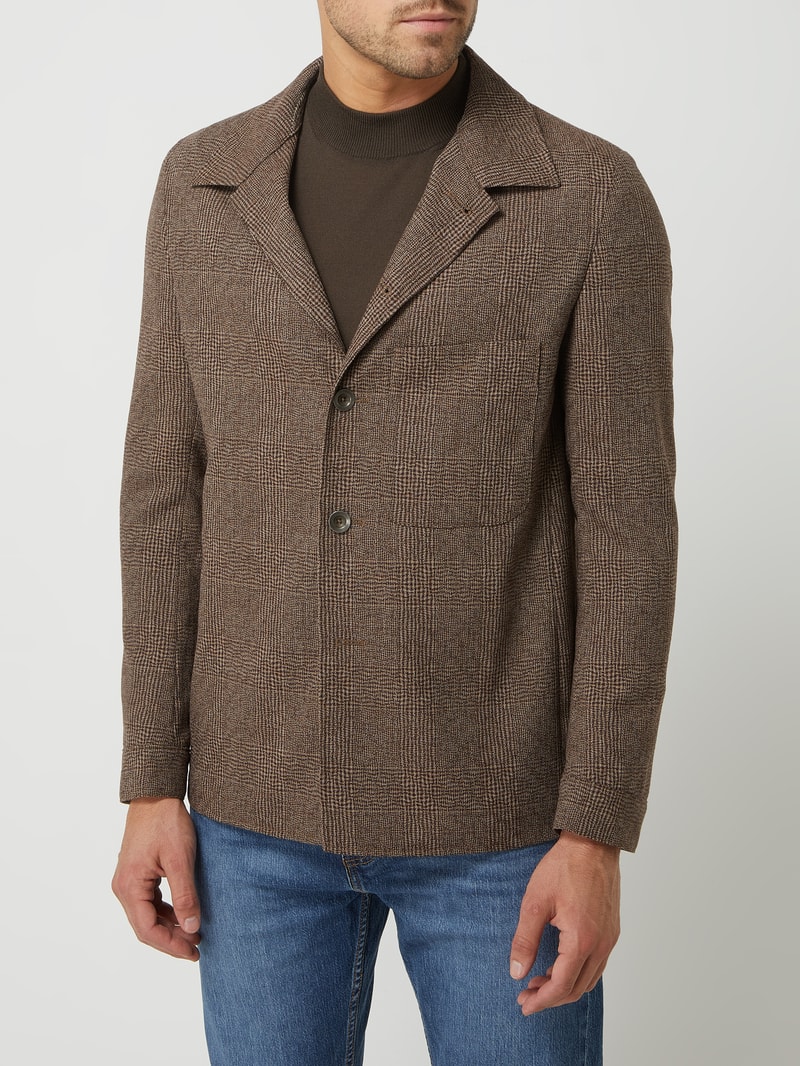 Oversized Sakko aus Schurwolle - 'Savile Row' in mittelbraun