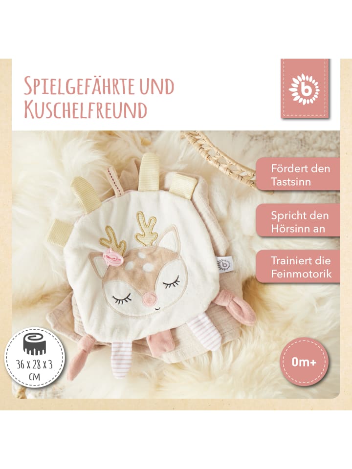 Bieco Spielwaren Knistertuch Reh - ab Geburt in Weiß günstig kaufen onesize