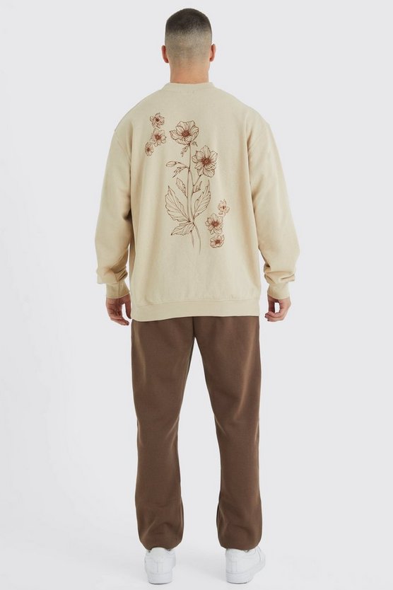 Tall Sweatshirt mit Blumen-Print